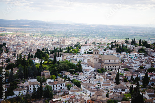 Cityscape of Albayzin's neigbourhood in Granada (Spain) photo