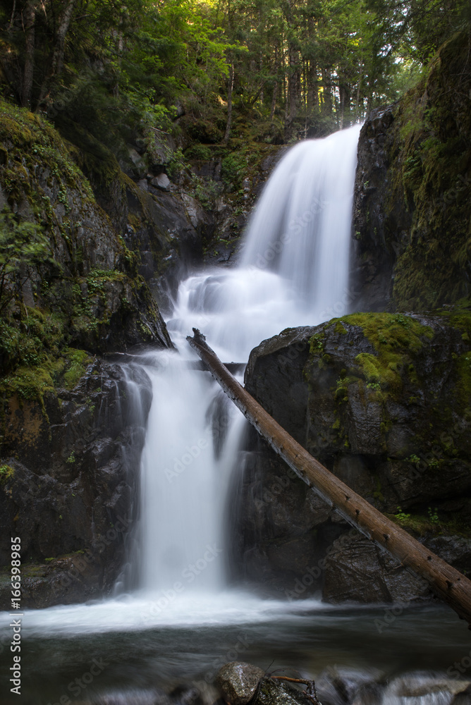 Fototapeta premium Long exposure waterfall in BC