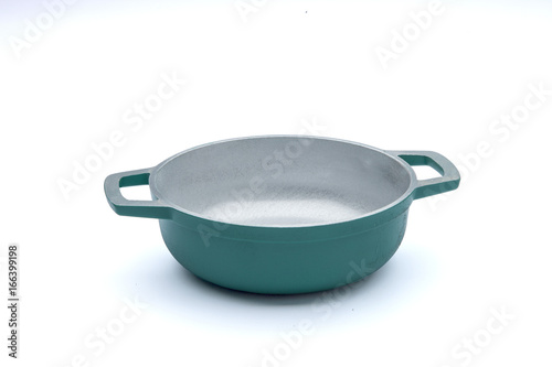 Photos Green casserole without lid