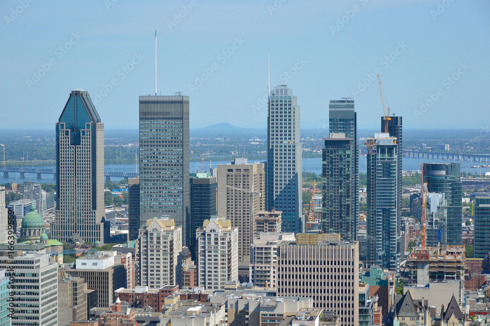 Montreal Skyline in summer, Canada (08.01.2017)