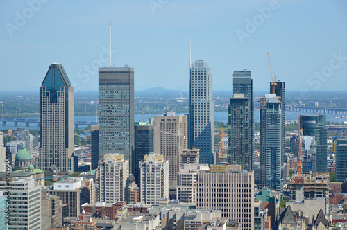 Montreal Skyline in summer, Canada (08.01.2017) photo