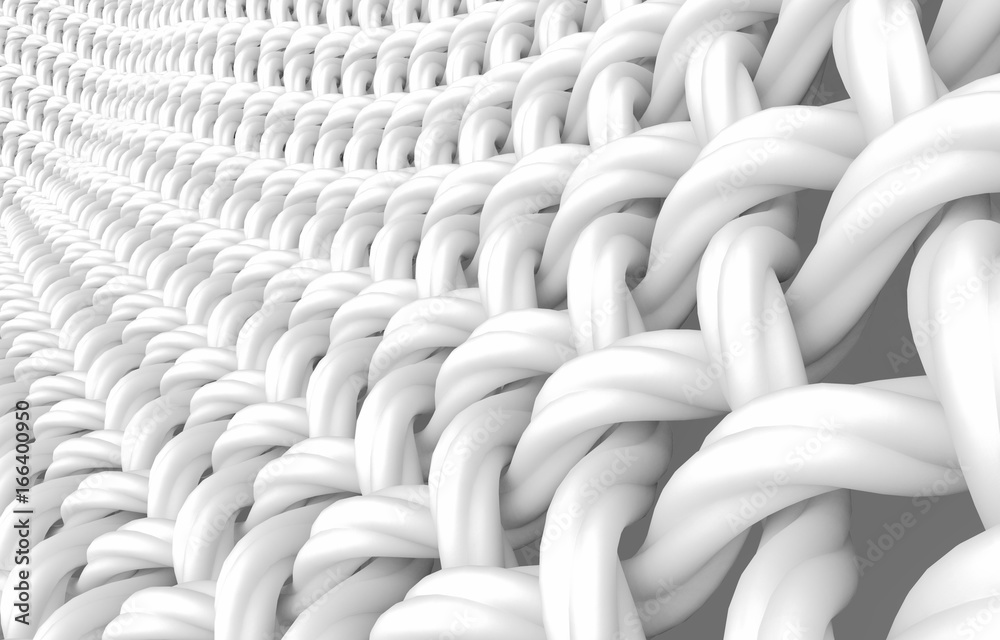 Obraz premium Close up look at interlaced fiber