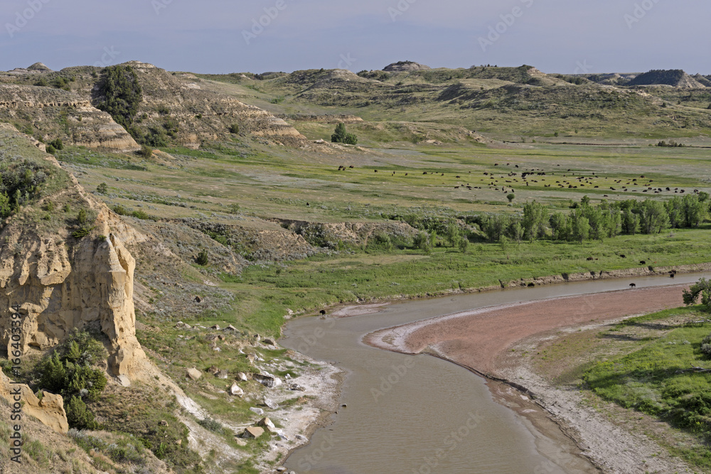 Quiet RIver Through the Badlands