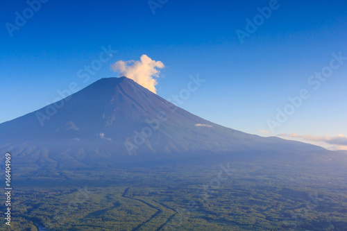 Mount Fuji in blue sky