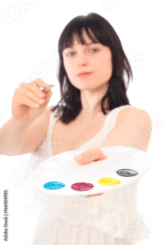 Painter With Cmyk Palette