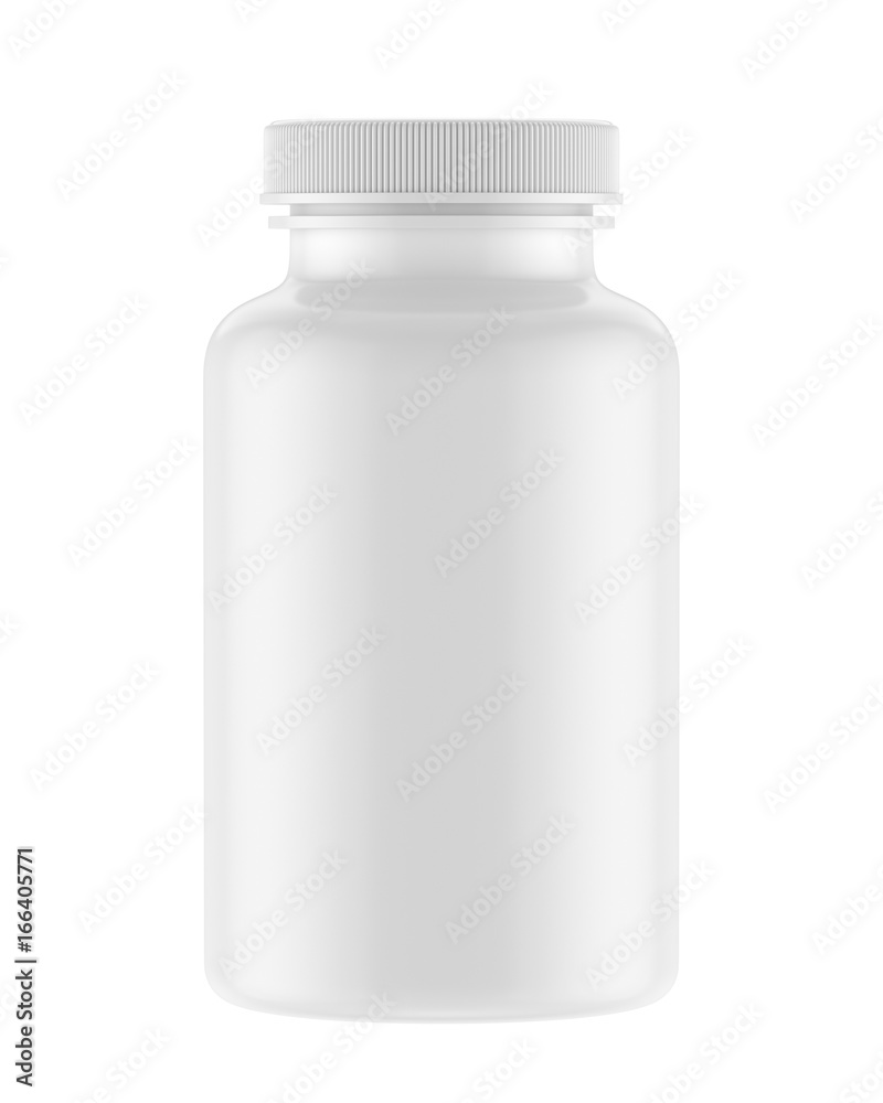 blank plastic bottle isolated on white background, 3D rendering blank plastic bottle isolated on white background, 3D rendering