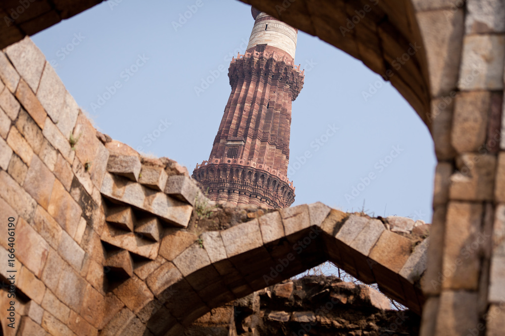 Ruins At The Qutub Minar Complex In Delhi