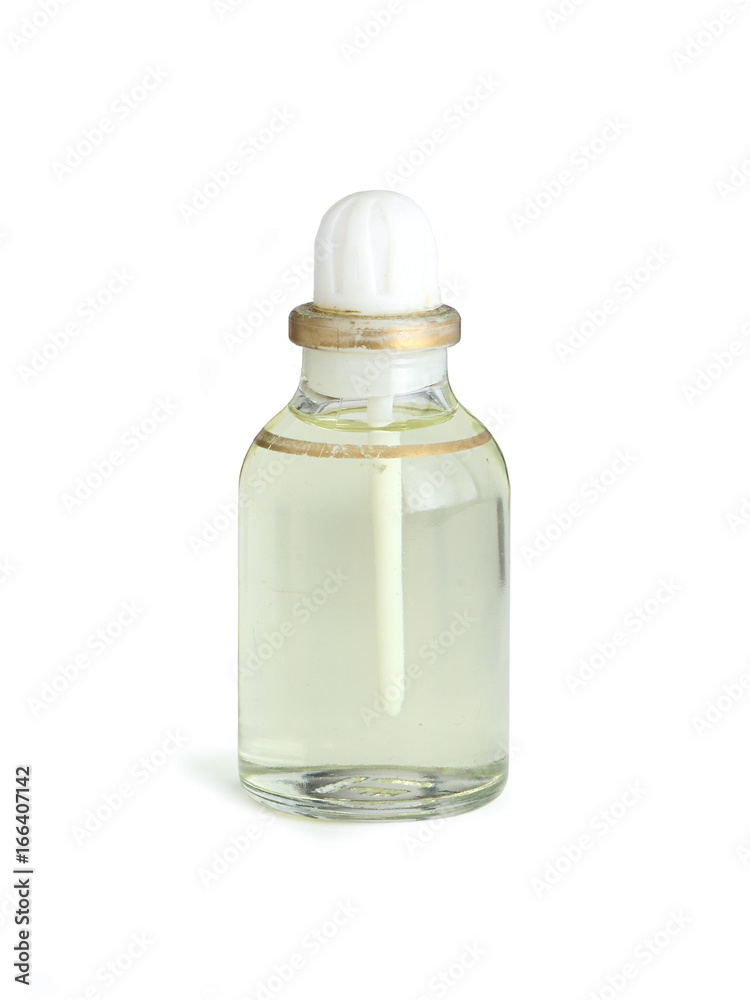 Bottle with Essential Oils Isolated on White Background Bottle with Essential Oils Isolated on White Background