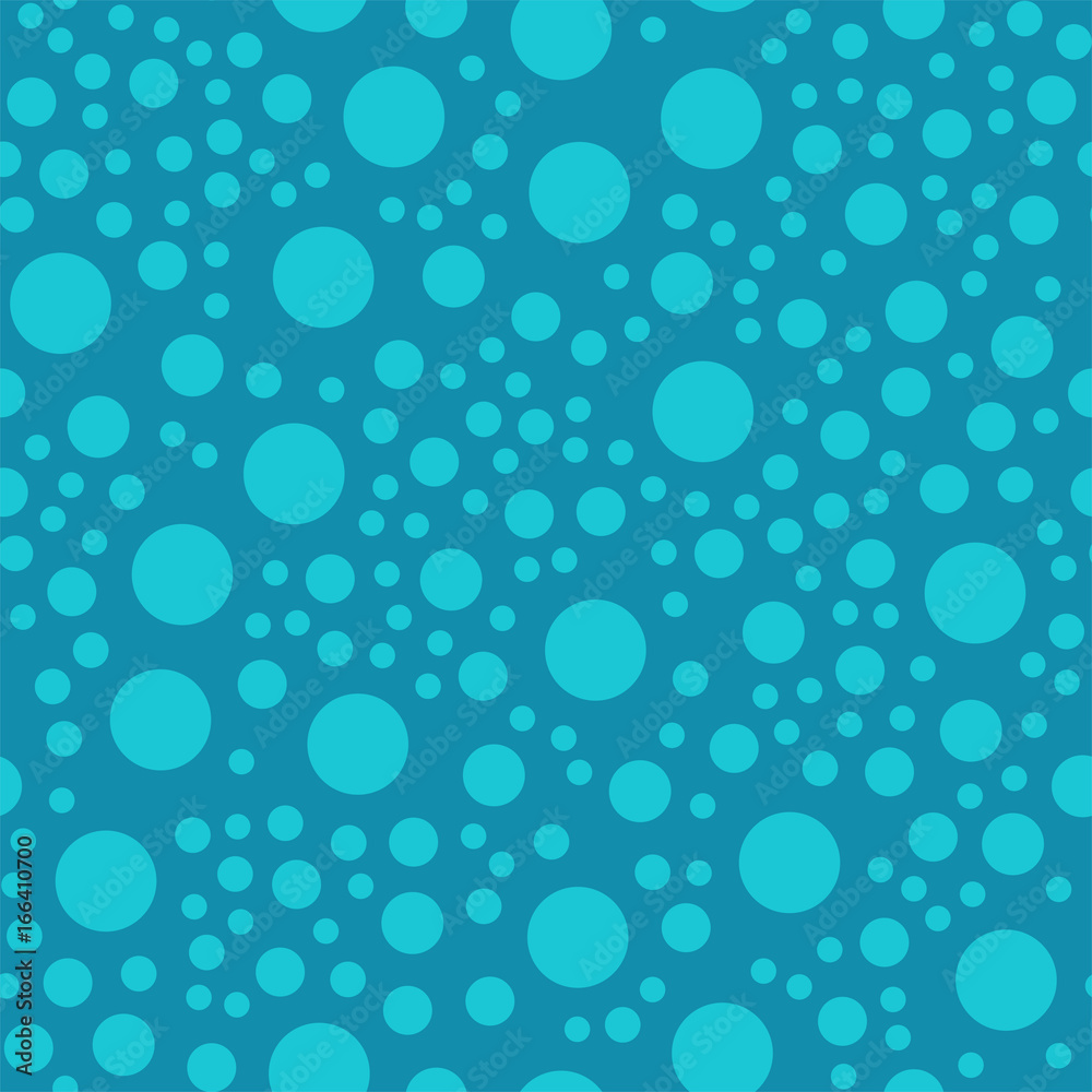 Colored blue circle seamless pattern shape art geometric graphic background vector illustration