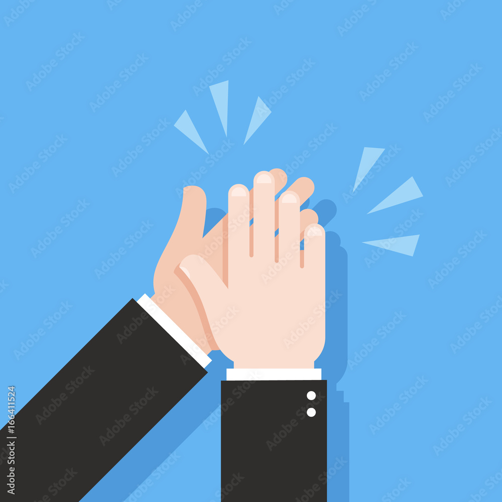 Human hands clapping. Applause clap Human hands clapping. Applause clap
