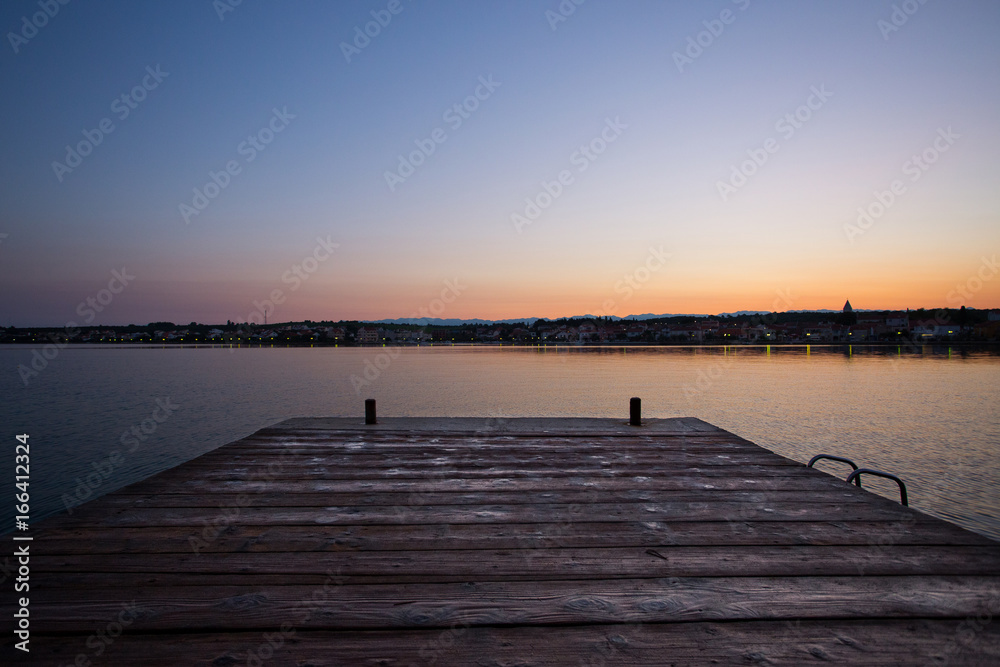 Fototapeta premium Sunrise from pier