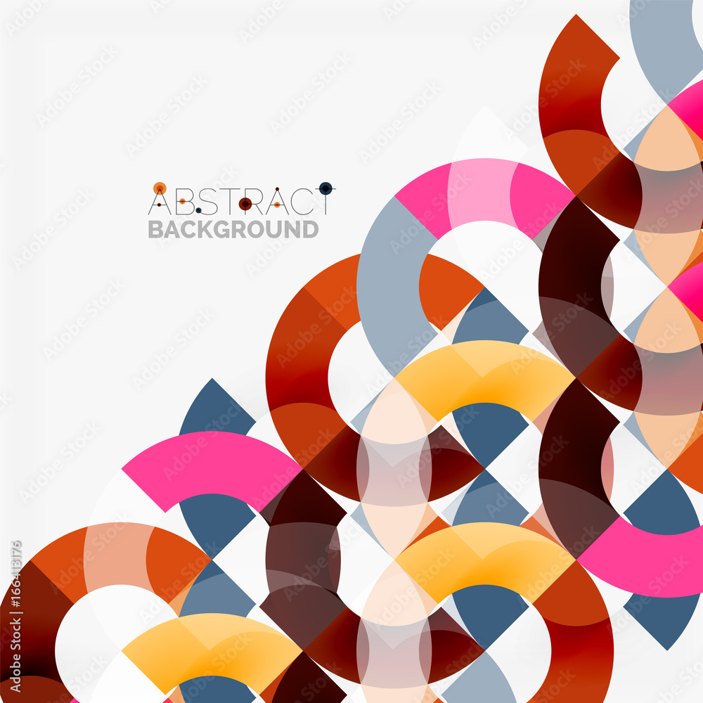 Colorful rings on grey background, modern geometric pattern design Colorful rings on grey background, modern geometric pattern design