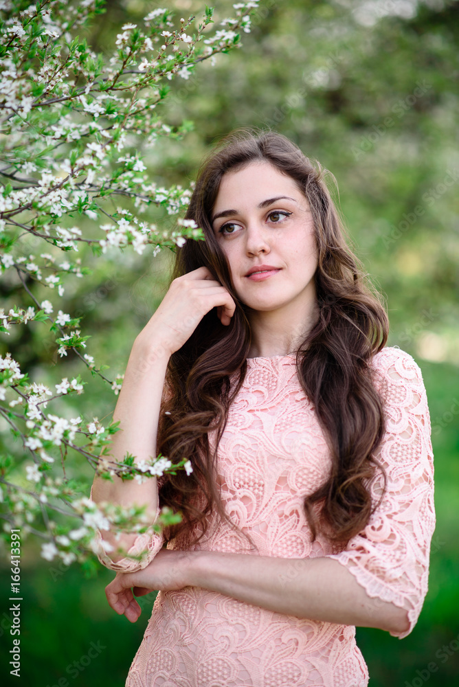 Beautiful girl smiling in the Park. Beautiful girl smiling in the Park.