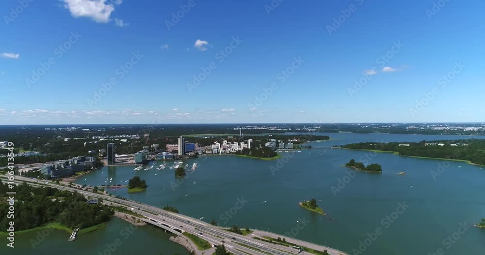 Keilaniemi, Cinema 4k 360 degree aerial view of kagelviken, westend, laajalahti, keilalahti and the baltic sea, just outside helsinki, at a sunny day, in Espoo, Uusimaa, Finland Keilaniemi, Cinema 4k 360 degree aerial view of kagelviken, westend, laajalahti, keilalahti and the baltic sea, just outside helsinki, at a sunny day, in Espoo, Uusimaa, Finland