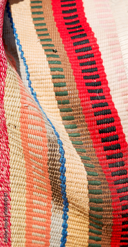 abstract texture of a colorful blanket patchwork