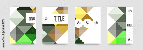 Set of brochure cover templates