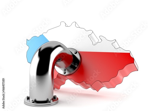 Czech republic country with pipeline