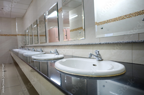 white sink in the bathroom