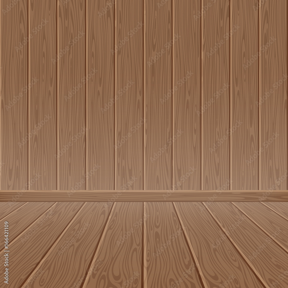 Brown wood textured wall and floor Brown wood textured wall and floor