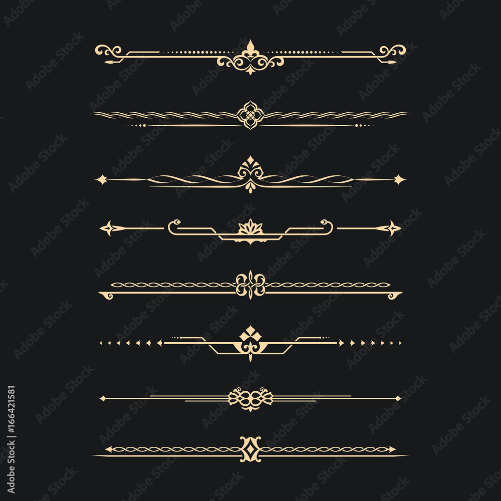 Fototapeta premium Zestaw kaligraficzny