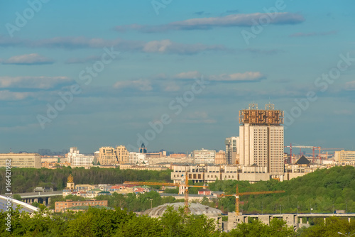 The view from Sparrow hills at the Russian Academy of Sciences. Moscow