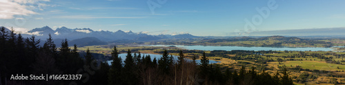 Mountain lake panorama 