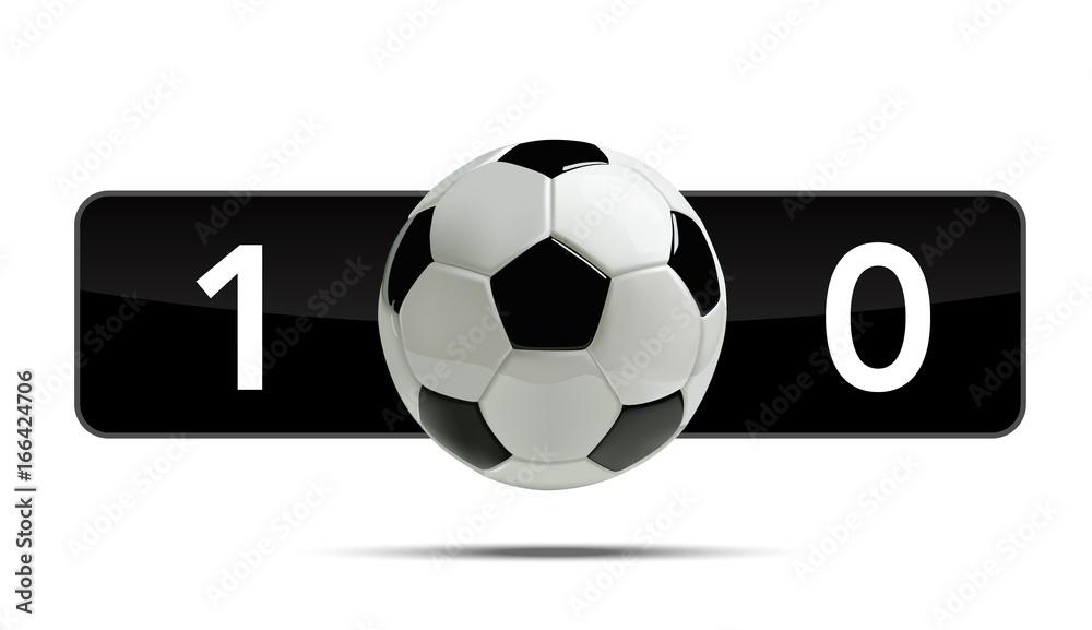Soccer or Football 3d Ball with score Soccer or Football 3d Ball with score