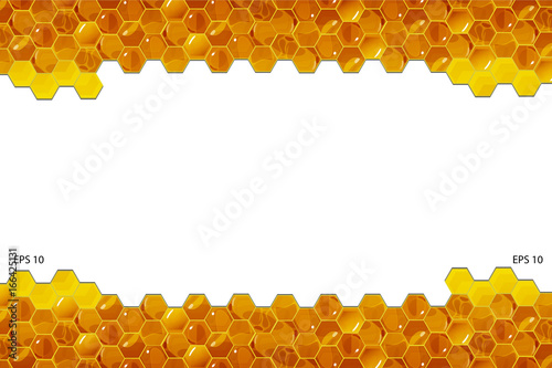 Honeycomb background Vector Illustration