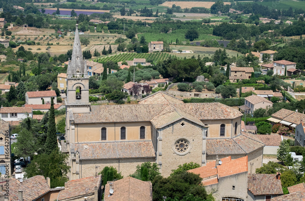 Church of Bonnieux - Village of the Luberon in Provence region. France