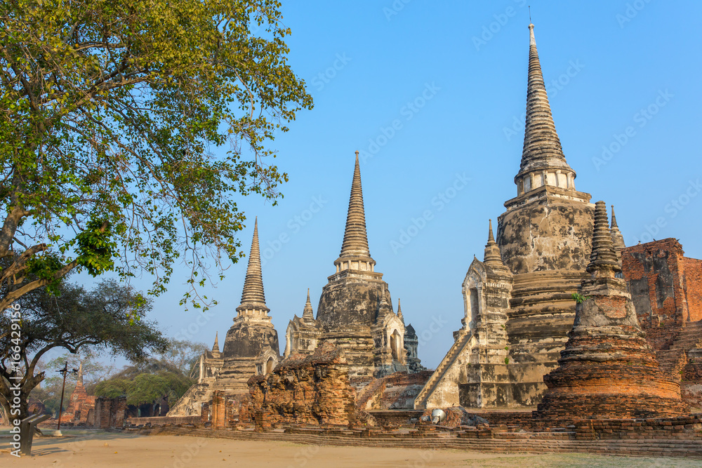 Wat Phra Si Sanphet Temple in Ayutthaya Historical Park, Thailand Wat Phra Si Sanphet Temple in Ayutthaya Historical Park, Thailand