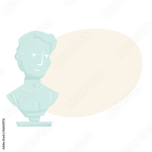 Marble bust illustration