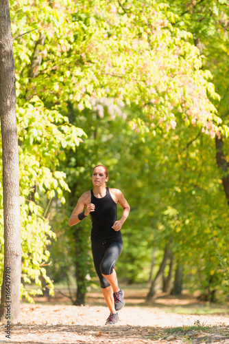 Young woman jogging