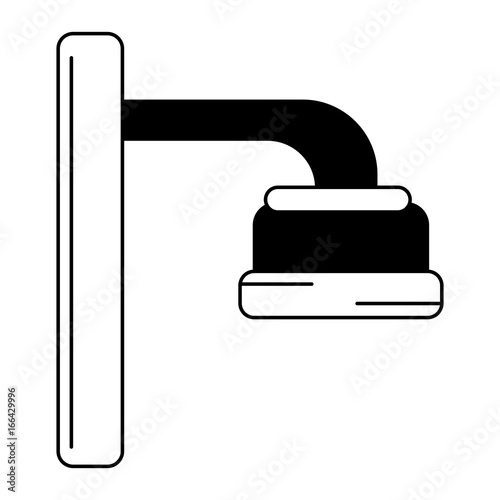 shower head pouring water  bathware item icon image