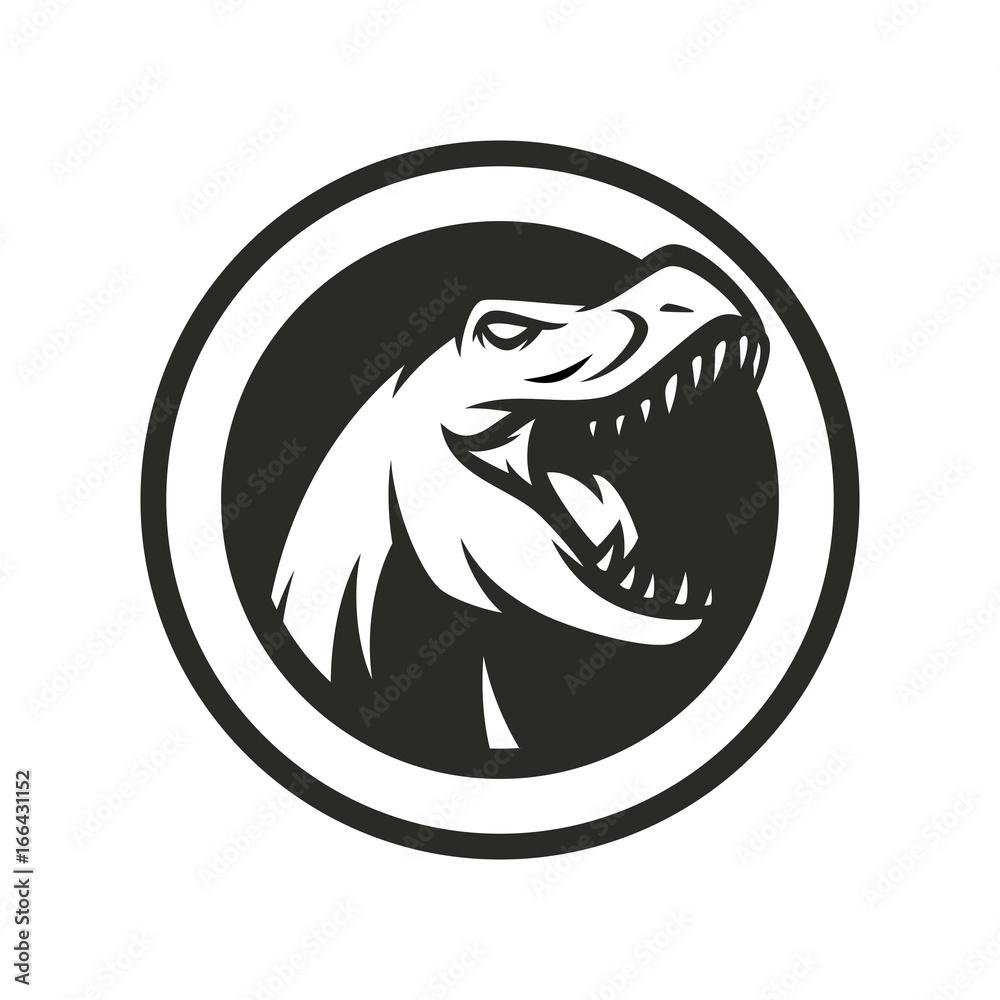 T-Rex Vector Logo Icon Illustration T-Rex Vector Logo Icon Illustration
