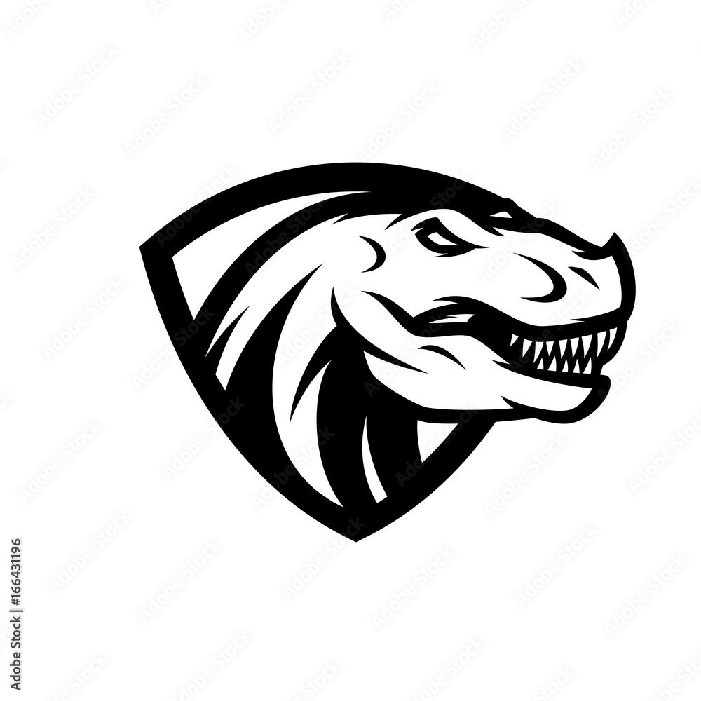 T-Rex Vector Logo Icon Illustration T-Rex Vector Logo Icon Illustration
