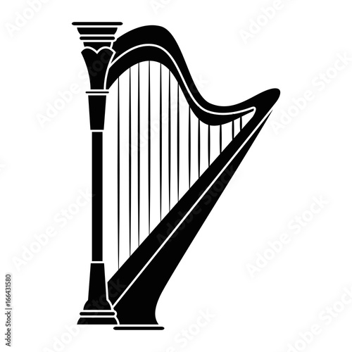 Harp music instrument
