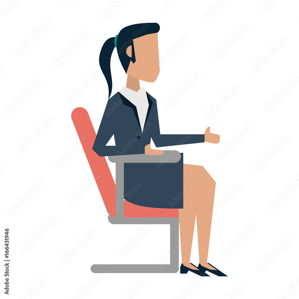business woman avatar icon image