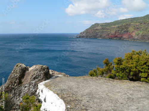 Blick auf die Westküste an der Ponta da Serreta, Terceira, Azoren, Portugal