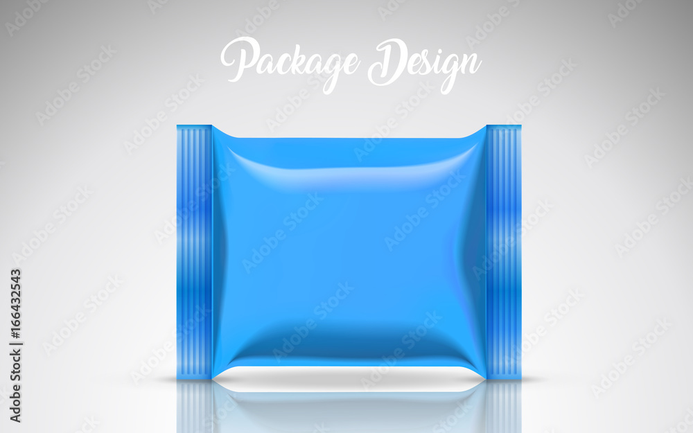 Blank biscuit package template Blank biscuit package template