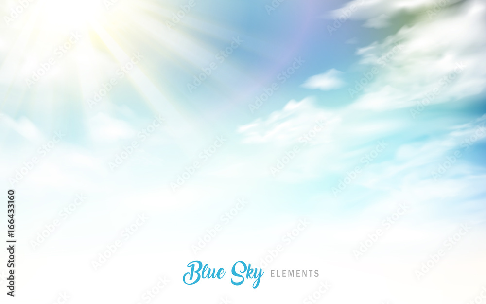 Fototapeta premium Blue sky background