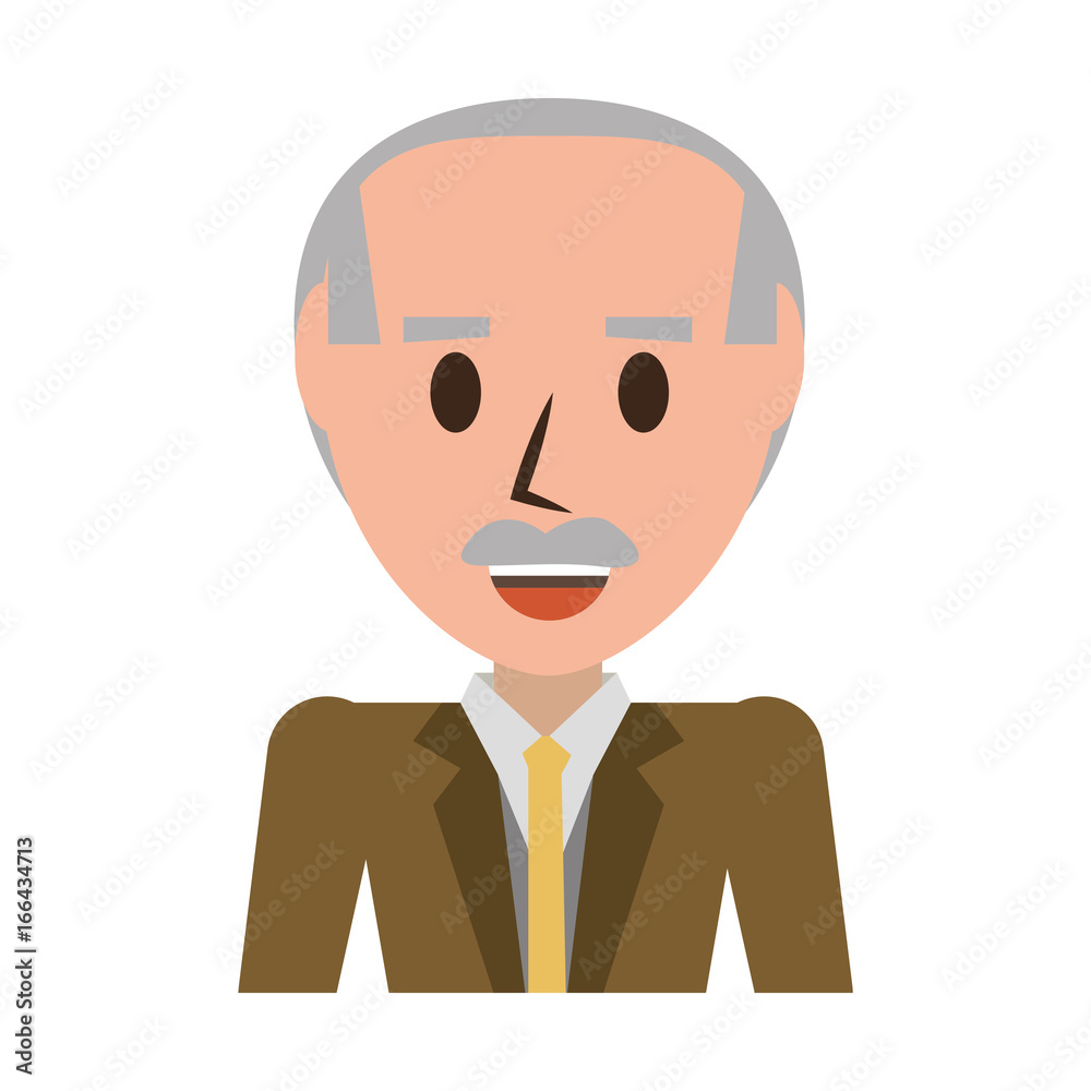 Retro Old man cartoon Retro Old man cartoon