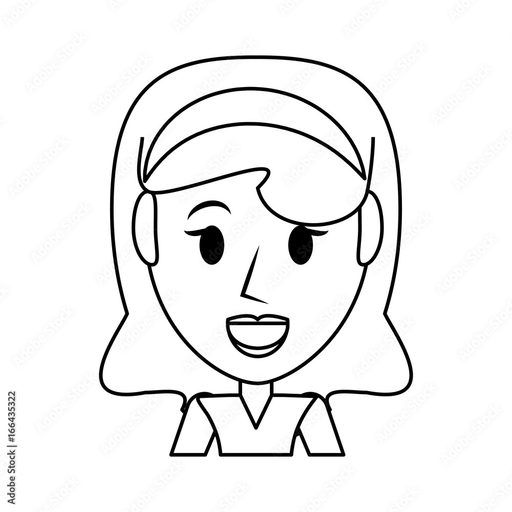 Fototapeta premium Retro woman cartoon