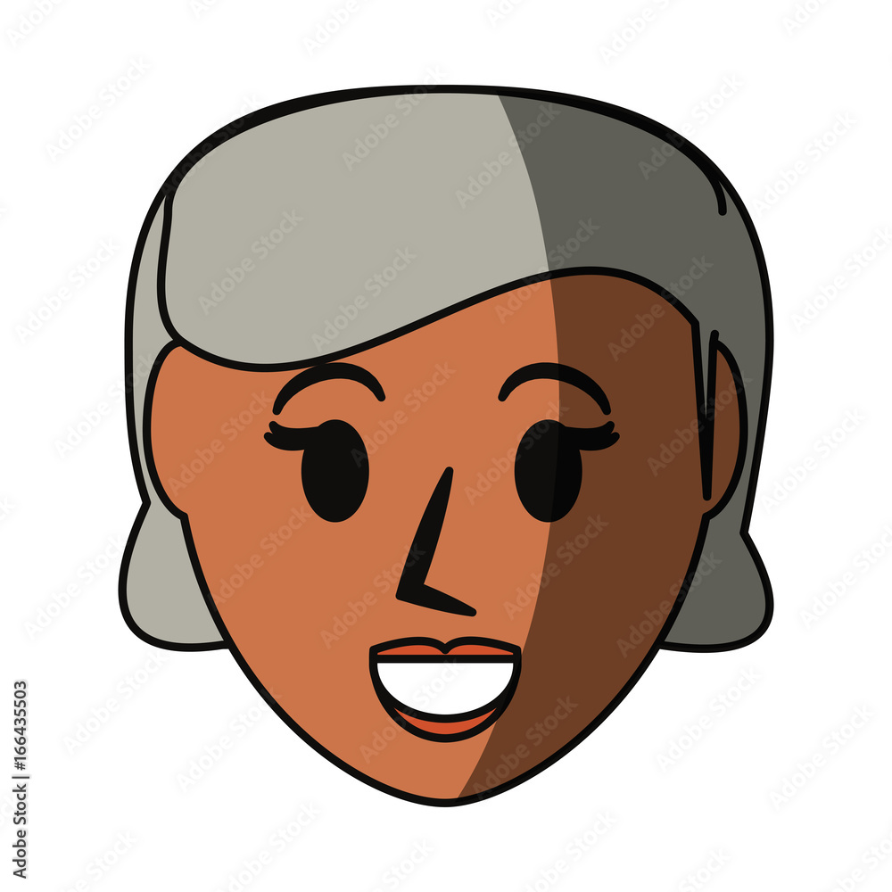 Obraz premium Retro old woman cartoon