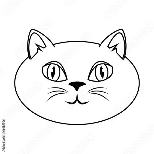 cartoon cat icon © Gstudio