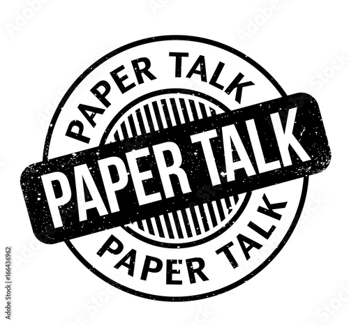 Paper Talk rubber stamp. Grunge design with dust scratches. Effects can be easily removed for a clean, crisp look. Color is easily changed.