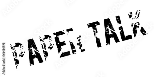 Paper Talk rubber stamp. Grunge design with dust scratches. Effects can be easily removed for a clean, crisp look. Color is easily changed.