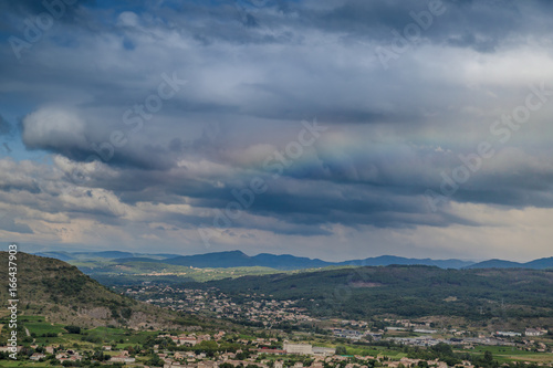 Arc en ciel sur l'Ardèche 