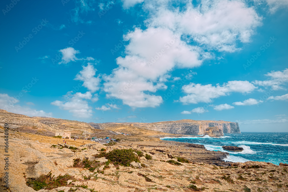 Dwejra Bay in Gozo, Malta Dwejra Bay in Gozo, Malta