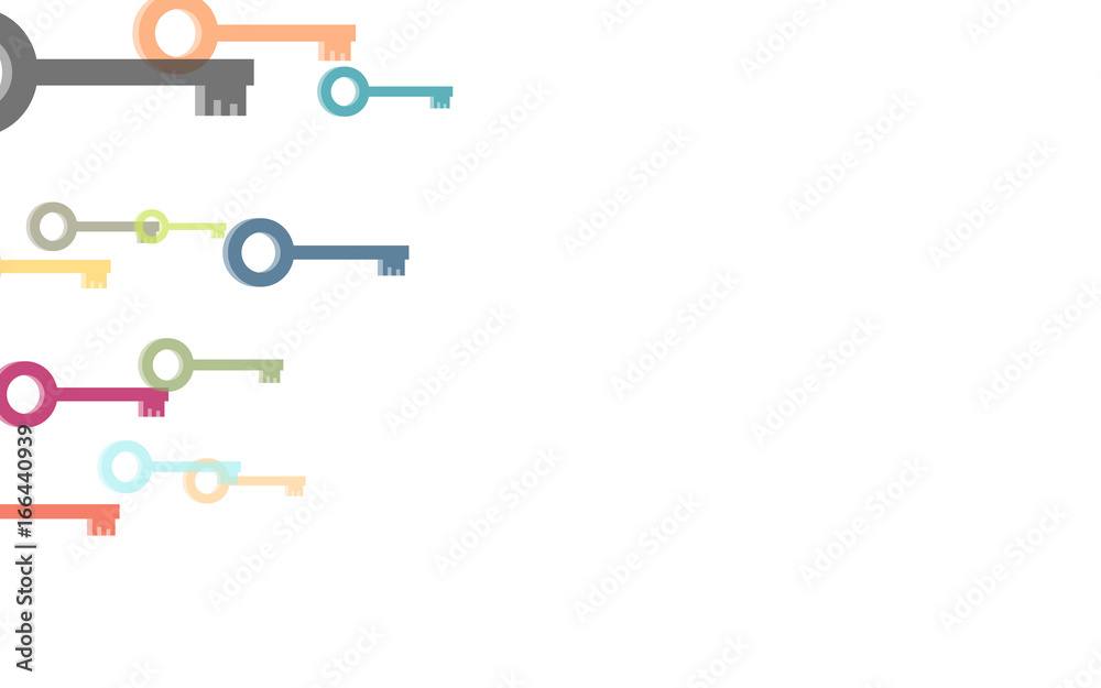 Hintergrund aus bunten Schlüsseln retro Hintergrund aus bunten Schlüsseln retro