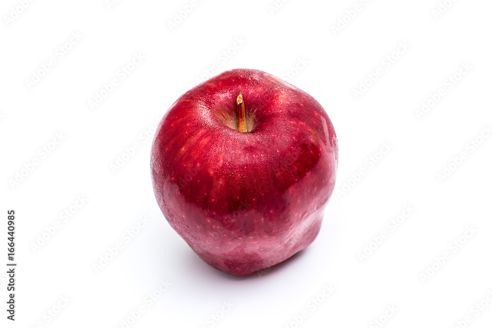 Red apple. Isolated on white background with clipping path